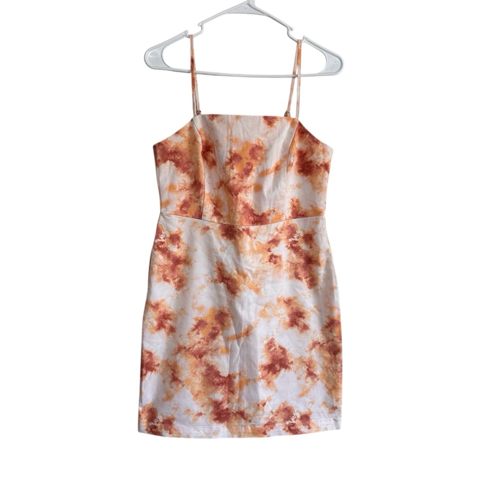 NWT Forever 21  Orange Tie-Dye Dress